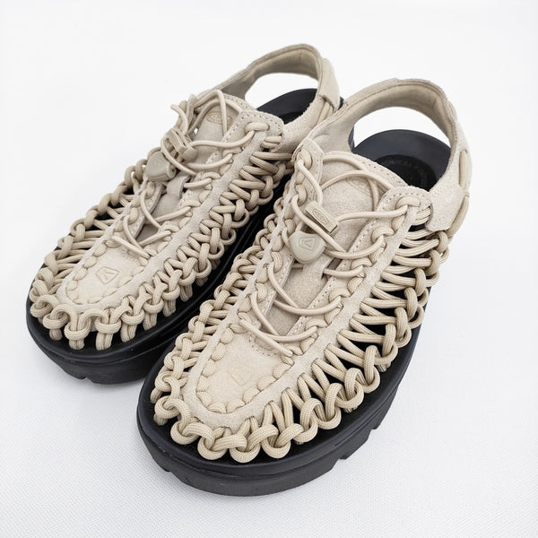 KEEN UNEEK PLT ユニーク ピーエルティー オールジェンダー 24cm 定価19800円 シューズ・靴 ベージュ レディース キーン【中古】5-0926S♪