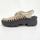 KEEN UNEEK PLT ユニーク ピーエルティー オールジェンダー 24cm 定価19800円 シューズ・靴 ベージュ レディース キーン【中古】5-0926S♪