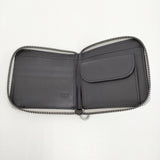 VU PRODUCT zip wallet 定価22000円 二つ折り財布 グリーングレー レディース ヴウプロダクト【中古】5-0926G♪