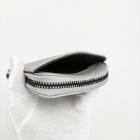 VU PRODUCT zip wallet 定価22000円 二つ折り財布 グリーングレー レディース ヴウプロダクト【中古】5-0926G♪