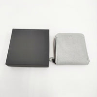 VU PRODUCT zip wallet 定価22000円 二つ折り財布 グリーングレー レディース ヴウプロダクト【中古】5-0926G♪