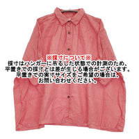 Honnete ハーフスリーブリネンギャザーブラウス 定価30800円 ブラウス シャツ 25SS ピンク レディース オネット【中古】5-0926S♪