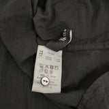 veritecoeur ギャザー レース 定価24200円 ST-193 ブラウス シャツ ブラック レディース ヴェリテクール【中古】5-0926M♪