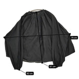 veritecoeur ギャザー レース 定価24200円 ST-193 ブラウス シャツ ブラック レディース ヴェリテクール【中古】5-0926M♪