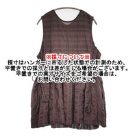 tumugu シアサッカーストライプ2wayノースリチュニック 定価19500円 チュニック 25SS チャコールグレー レディース ツムグ【中古】5-0926S♪