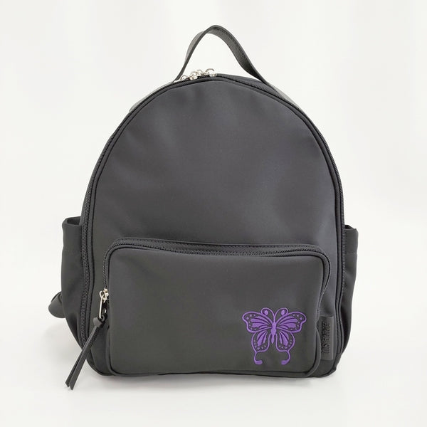 ANNA SUI ヴォヤージュ 蝶刺繍 定価24200円 リュック・デイパック ブラック レディース アナスイ【中古】5-0926G♪