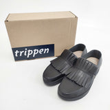 trippen Tiger フリンジローファー サイズ38 牛革 ローファー ブラック レディース トリッペン【中古】6-0119G◎
