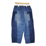 soulberry はぎはぎパネるデニム p4b0158 ワイド デニムパンツ ブルー レディース ソウルベリー【中古】5-1217G∞