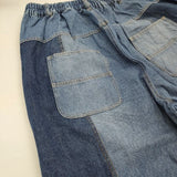 soulberry はぎはぎパネるデニム p4b0158 ワイド デニムパンツ ブルー レディース ソウルベリー【中古】5-1217G∞