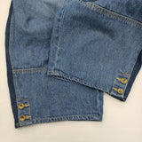 soulberry はぎはぎパネるデニム p4b0158 ワイド デニムパンツ ブルー レディース ソウルベリー【中古】5-1217G∞