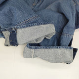 soulberry はぎはぎパネるデニム p4b0158 ワイド デニムパンツ ブルー レディース ソウルベリー【中古】5-1217G∞