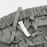 prit イージーワイドパンツ コットン 製品染め パンツ カーキ レディース プリット【中古】5-1217G∞