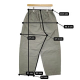 prit イージーワイドパンツ コットン 製品染め パンツ カーキ レディース プリット【中古】5-1217G∞