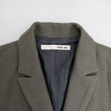 evam eva E163T104 チェスターコート ロングジャケット ウールコットンヘンプ コート カーキ レディース エヴァムエヴァ【中古】5-1020T∞