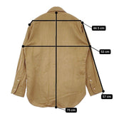 45R/45rpm クラッシュチノ908ワークSHIRT 定価36300円 サイズ4 長袖シャツ ベージュ レディース フォーティーファイブアールピーエム【中古】5-1217M∞