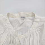 45R/45rpm インドカディのギャザークシュクシュブラウス 定価41800円 長袖シャツ ホワイト レディース フォーティーファイブアールピーエム【中古】5-1217M∞