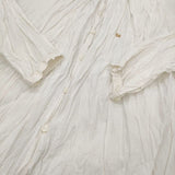 45R/45rpm インドカディのギャザークシュクシュブラウス 定価41800円 長袖シャツ ホワイト レディース フォーティーファイブアールピーエム【中古】5-1217M∞