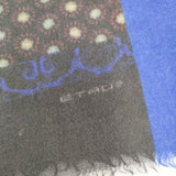 ETRO ペイズリー 花柄 大判 マフラー ストール ブルー 多色 レディース エトロ【中古】5-1006T◎
