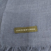 JURGEN LEHL タコ刺繍 マフラー ストール ネイビー レディース ヨーガンレール【中古】5-1006T◎