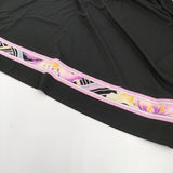 LEONARD パネルプリント カンカンストレッチ 0170262 サイズ38 ワンピース ブラック レディース レオナール【中古】5-0926S♪