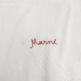 MARNI 刺繍 裾リボン Ｔシャツ カットソー ホワイト レディース マルニ【中古】6-0425S∞