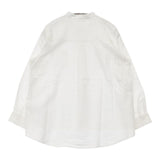 nofl スタンドカラー コットン 長袖 ブラウス シャツ オフホワイト レディース ノフル【中古】5-1217M∞