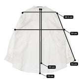 nofl スタンドカラー コットン 長袖 ブラウス シャツ オフホワイト レディース ノフル【中古】5-1217M∞