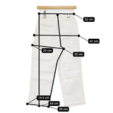 beaspo ビアスポ コットンストレッチ パンツ ホワイト レディース【中古】5-1217G∞