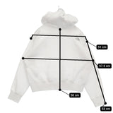 THE NORTH FACE Short Hoodie ショートフーディ NTW62233 サイズM 定価14300円 パーカー ホワイト レディース ザノースフェイス【中古】5-1031T♪