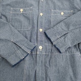 BEAMS BOY シャンブレーステンシルオールインワン 定価21780円 ツナギ 25SS ライトブルー レディース ビームスボーイ【中古】5-0930M♪