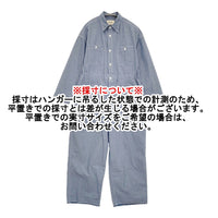 BEAMS BOY シャンブレーステンシルオールインワン 定価21780円 ツナギ 25SS ライトブルー レディース ビームスボーイ【中古】5-0930M♪