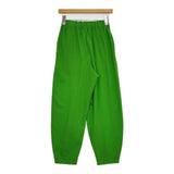 ENFOLD DRAPE TAPERED-TROUSERS 定価27500円 ドレープ ポリエステル パンツ 24SS グリーン レディース エンフォルド【中古】6-0117M∞