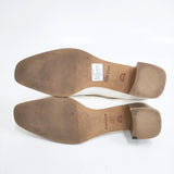 A de Vivre VH31096J サイズL パンプス ホワイト レディース アドゥヴィーヴル【中古】6-0127G◎