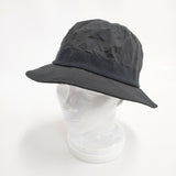 MHL. 23AW PAPER COTTON NYLON HAT 定価12100円 帽子 ハット ブラック メンズ エムエイチエル【中古】5-1125G◎