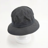 MHL. 23AW PAPER COTTON NYLON HAT 定価12100円 帽子 ハット ブラック メンズ エムエイチエル【中古】5-1125G◎