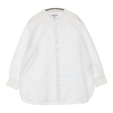 FORK&SPOON DF25-23V080 コットン スタンドカラー チュニック ブラウス シャツ ホワイト レディース フォークアンドスプーン【中古】5-1217M∞