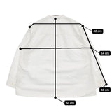 MHL. バンドカラープルオーバーシャツ 595-6253514 SOFT HOPSACK コットン ブラウス シャツ ホワイト レディース エムエイチエル【中古】6-0205M∞