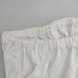 homspun バルキーシーチングギャザーパンツ 定価24200円 241-3372 コットン パンツ ホワイト レディース ホームスパン【中古】5-1220M∞