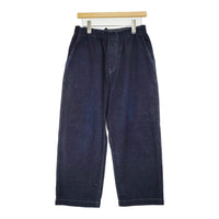 nest Robe UpcycleLino BASIC コットンリネンデニムワイドパンツ サイズ1 600225-7024-6 ネイビー レディース ネストローブ【中古】5-0930G♪