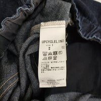 nest Robe UpcycleLino BASIC コットンリネンデニムワイドパンツ サイズ1 600225-7024-6 ネイビー レディース ネストローブ【中古】5-0930G♪