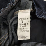nest Robe UpcycleLino BASIC コットンリネンデニムワイドパンツ サイズ1 600225-7024-6 ネイビー レディース ネストローブ【中古】5-0930G♪