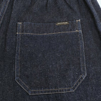 nest Robe UpcycleLino BASIC コットンリネンデニムワイドパンツ サイズ1 600225-7024-6 ネイビー レディース ネストローブ【中古】5-0930G♪