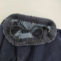 nest Robe UpcycleLino BASIC コットンリネンデニムワイドパンツ サイズ1 600225-7024-6 ネイビー レディース ネストローブ【中古】5-0930G♪