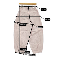 かぐれ カラーコクーンパンツ 定価16500円 GAA4-24M012 イージーワイド パンツ 25SS ピンク レディース かぐれ【中古】5-0926M♪