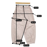 かぐれ カラーコクーンパンツ 定価16500円 GAA4-24M012 イージーワイド パンツ 25SS ピンク レディース かぐれ【中古】5-0926M♪