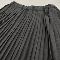 Charpentier de Vaisseau サマーウールプリーツスカート スカート チャコールグレー レディース シャルパンティエドゥヴェッソ【中古】5-0926G♪