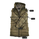 Pyrenex GRENOBLE FUR JP40 定価121000円 HWM004 ファー付き ダウンジャケット カーキ レディース ピレネックス【中古】5-1108A♪