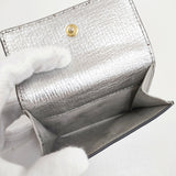 Anya Hindmarch アローズ別注 EYES ミニウォレット 三つ折り財布 シルバー レディース アニヤ・ハインドマーチ【中古】5-1014G◎