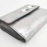 Anya Hindmarch アローズ別注 EYES ミニウォレット 三つ折り財布 シルバー レディース アニヤ・ハインドマーチ【中古】5-1014G◎