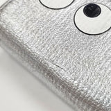 Anya Hindmarch アローズ別注 EYES ミニウォレット 三つ折り財布 シルバー レディース アニヤ・ハインドマーチ【中古】5-1014G◎
